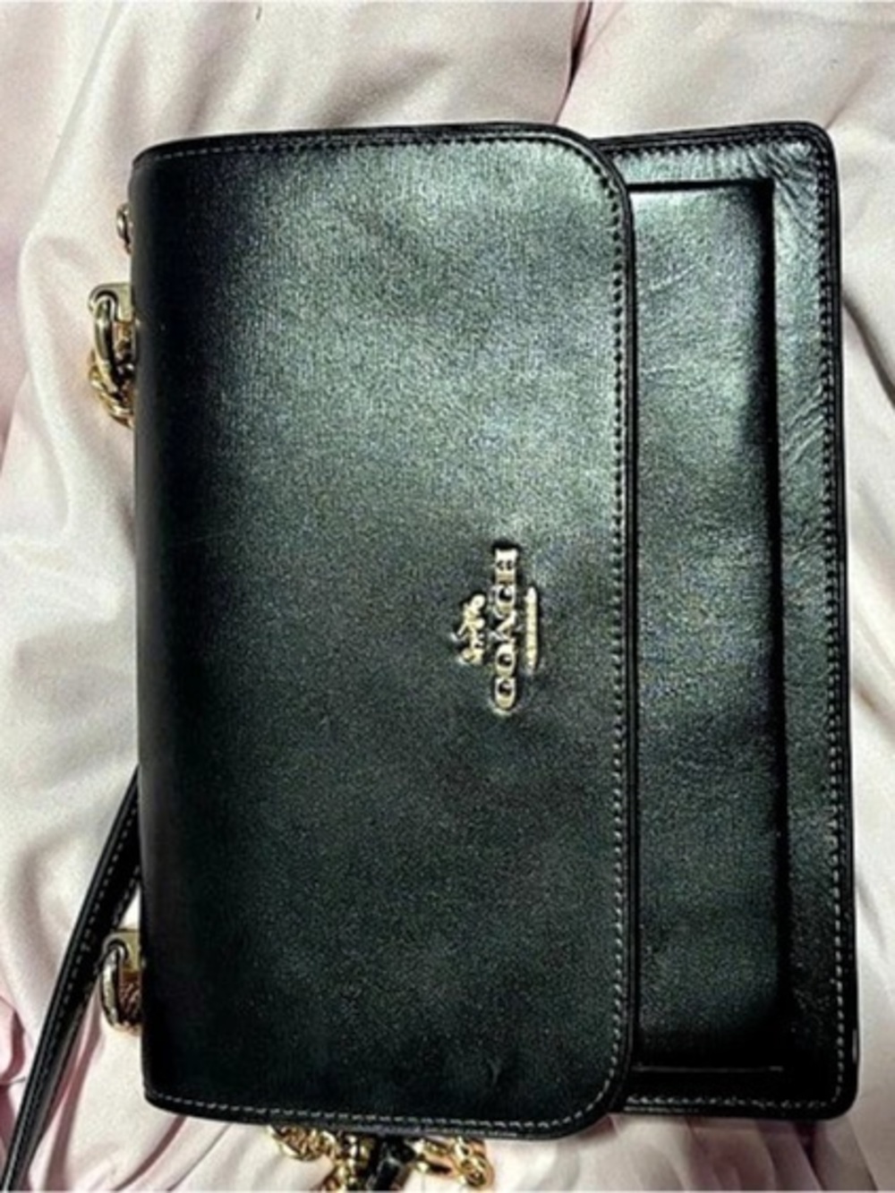 Coach Bag Black Chain Strap Crossbody Bag